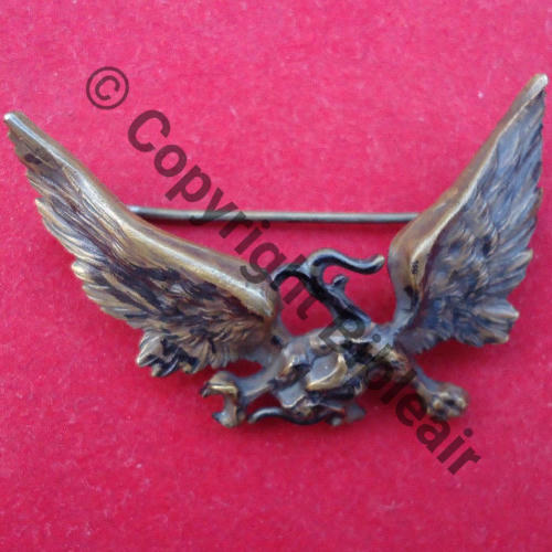 41.1  1942... 3eDRILLE INDO 1.41du GO du Gp Aerien Centre  SM Eping bascule Embouti Laiton 60mm Queue ressoudee Patte decoupee Src.lou08 243Eur10.17 